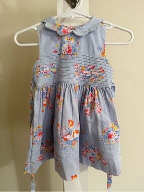 Laura Ashley Floral Dress & Diaper Cover